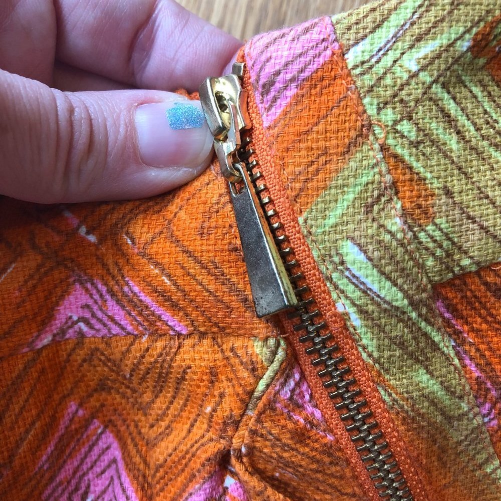 Beth Bowley Ikat Pattern Skirt Pink Orange Size 4 - Picture 7 of 12